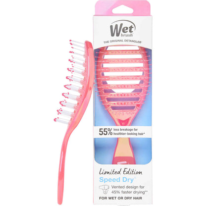 Wet Brush Speed Dry Hair Brush - Watermark (Color Wash) - Vented Design and Ultra Soft HeatFlex Bristles Are Blow Dry Safe With Ergonomic Handle Manages Tangle and Uncontrollable Hair - Pain-Free