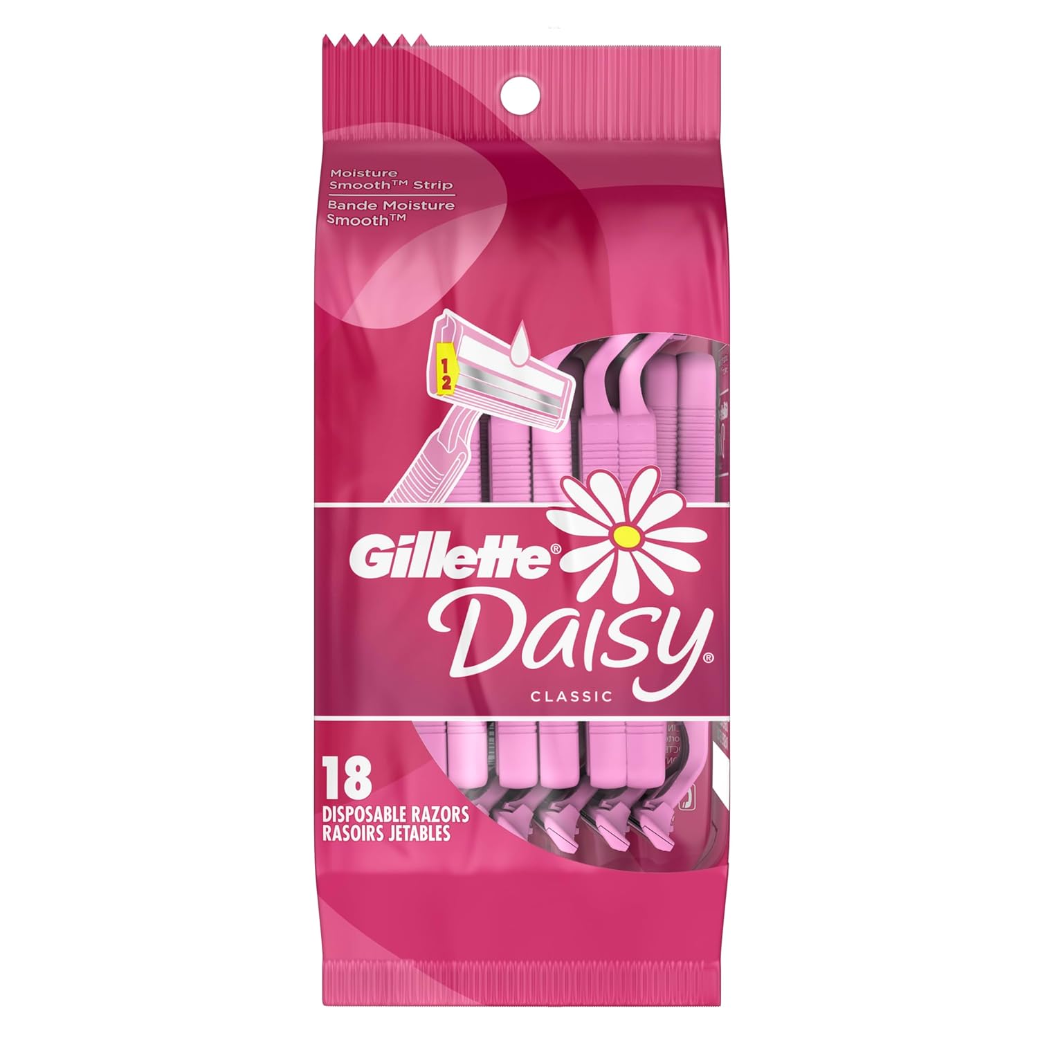 Gillette_Venus_Daisy_Classic_Disposable_Razors_for_Women,_18_Count,_Hair_Removal_for_Women
