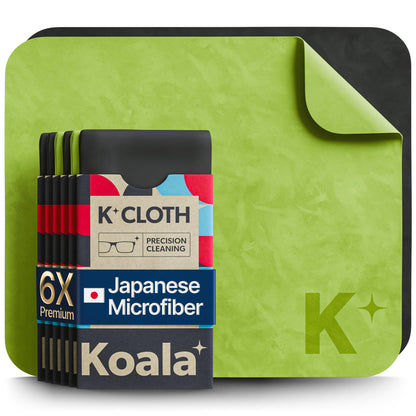 Koala Lens Cleaning Cloth | Japanese Microfiber | Glasses Cleaning Cloths | Eyeglass Lens Cleaner | Eyeglasses, Camera Lens, VR/AR Headset, and Screen Cleaning