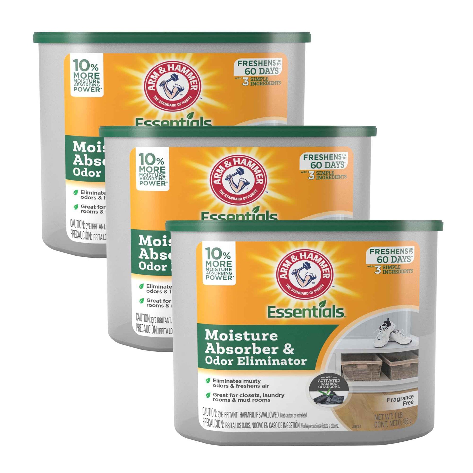 Arm & Hammer Refillable Moisture Absorber and Odor Eliminator 14 oz. Tub
