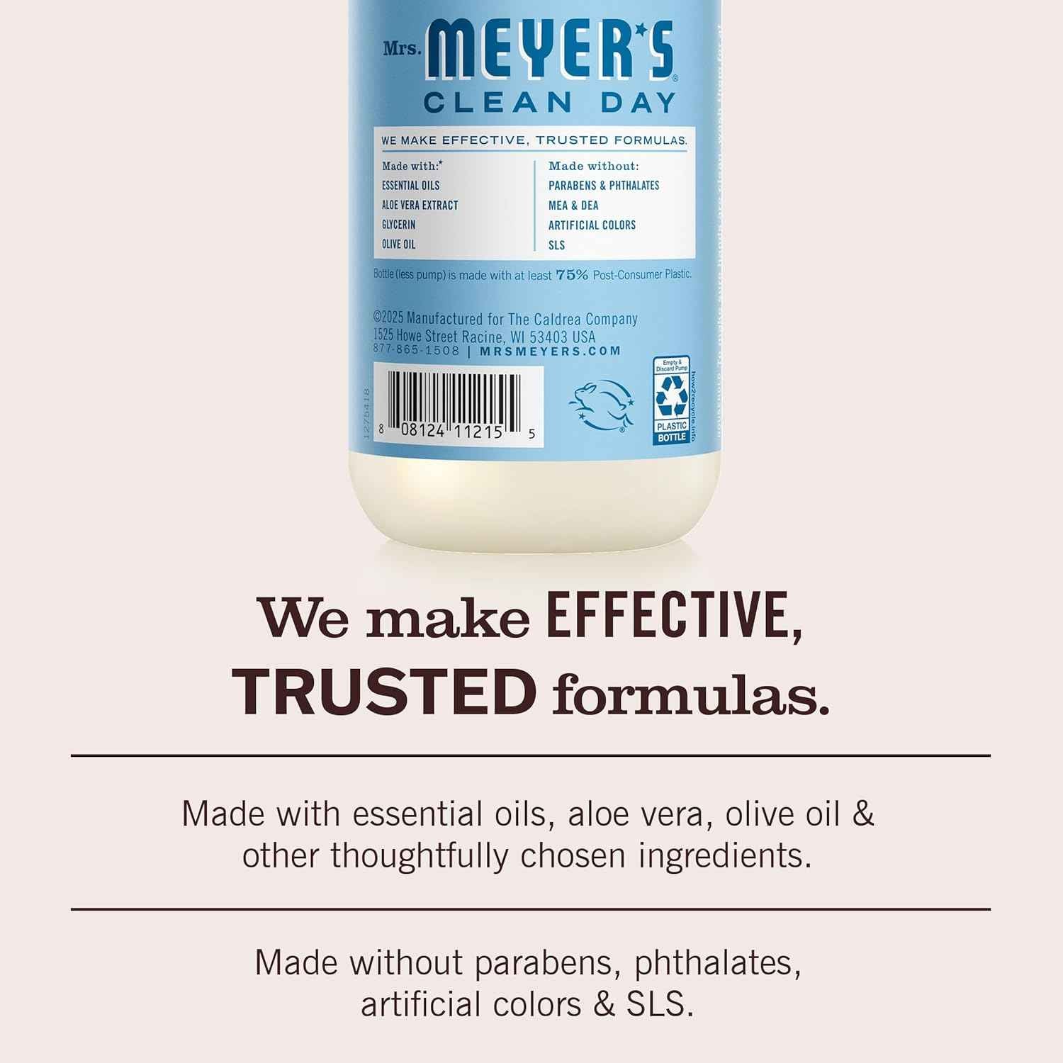 MRS. MEYER'S CLEAN DAY Hand Soap, 12.5 Fl Oz Bottle