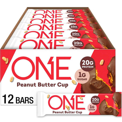 ONE Protein Bars, Gluten Free with 20g Protein and 1g Sugar, Pantry Staples, 2.12 oz