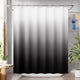 A- Black Ombre +12 Metal Hooks - 72"W x 84"L (Pack of 1)