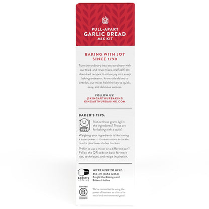 King_Arthur_Baking_Company_Pull-Apart_Garlic_Bread_Mix_Kit_15.25_oz.,_Baking_Mix_-_Ready_in_1_hour