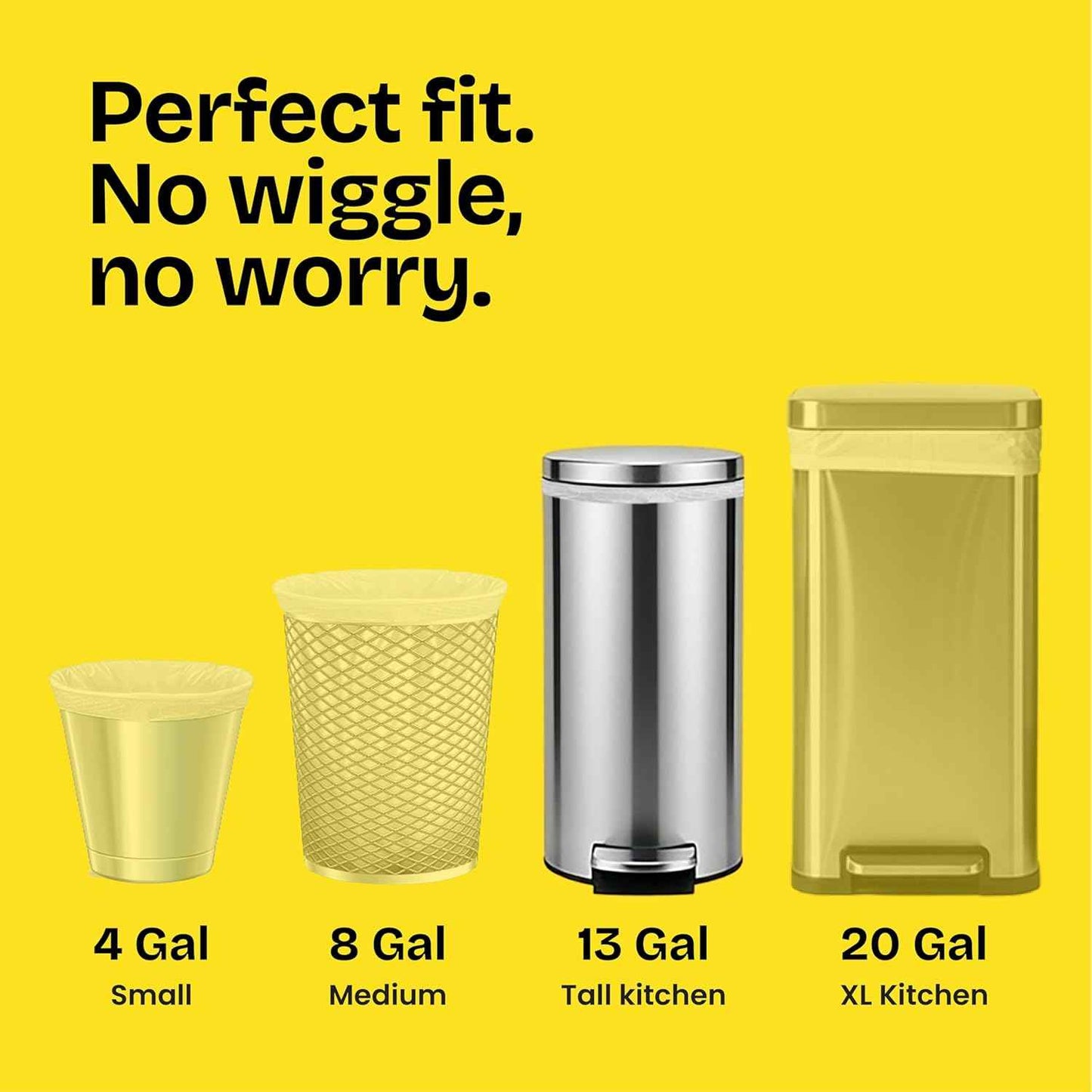 Glad ForceFlex MaxStrength XL Kitchen Trash Bags, 20 Gal