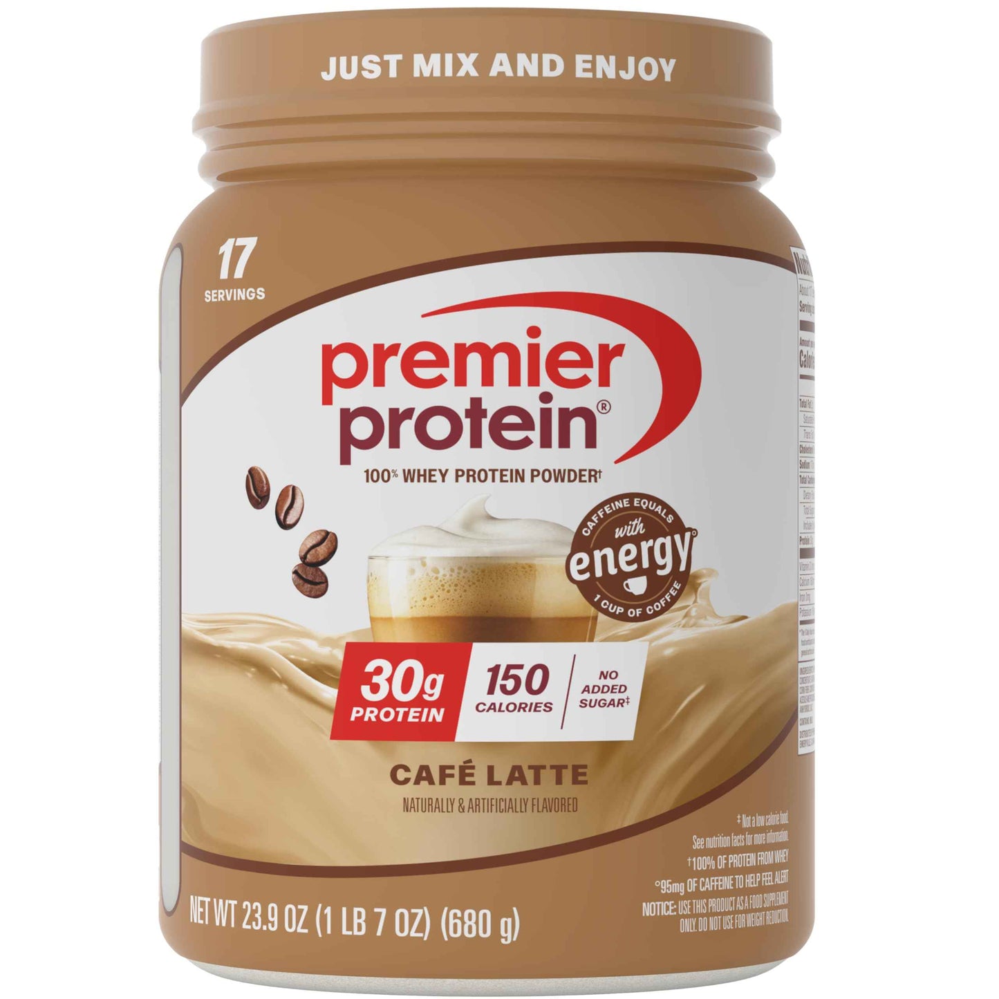 Premier Protein Powder, 30g Protein, No Added Sugar, 100% Whey Protein, Keto Friendly, Soy & Gluten Free