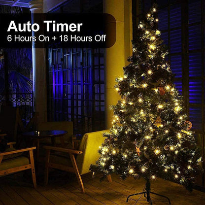 MASHANG_Christmas_Lights_-_Battery_Operated_String_Lights_50_LED_Xms_Mini_Lights_8_Modes_Green_Wire_Mini_Light_Set_with_Timer_for_Xmas_Tree_Wreath_Party_Indoor_Outdoor_Decor,_Waterproof,_Warm_White