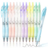 Gel Pens 12 Retractable Quick Dry Ink Pens Fine Point 0.7mm, Smoooth Writing Pens Multicolor for Journaling, Drawing, Doodling, and Note Taking, Multicolor, 12-Count