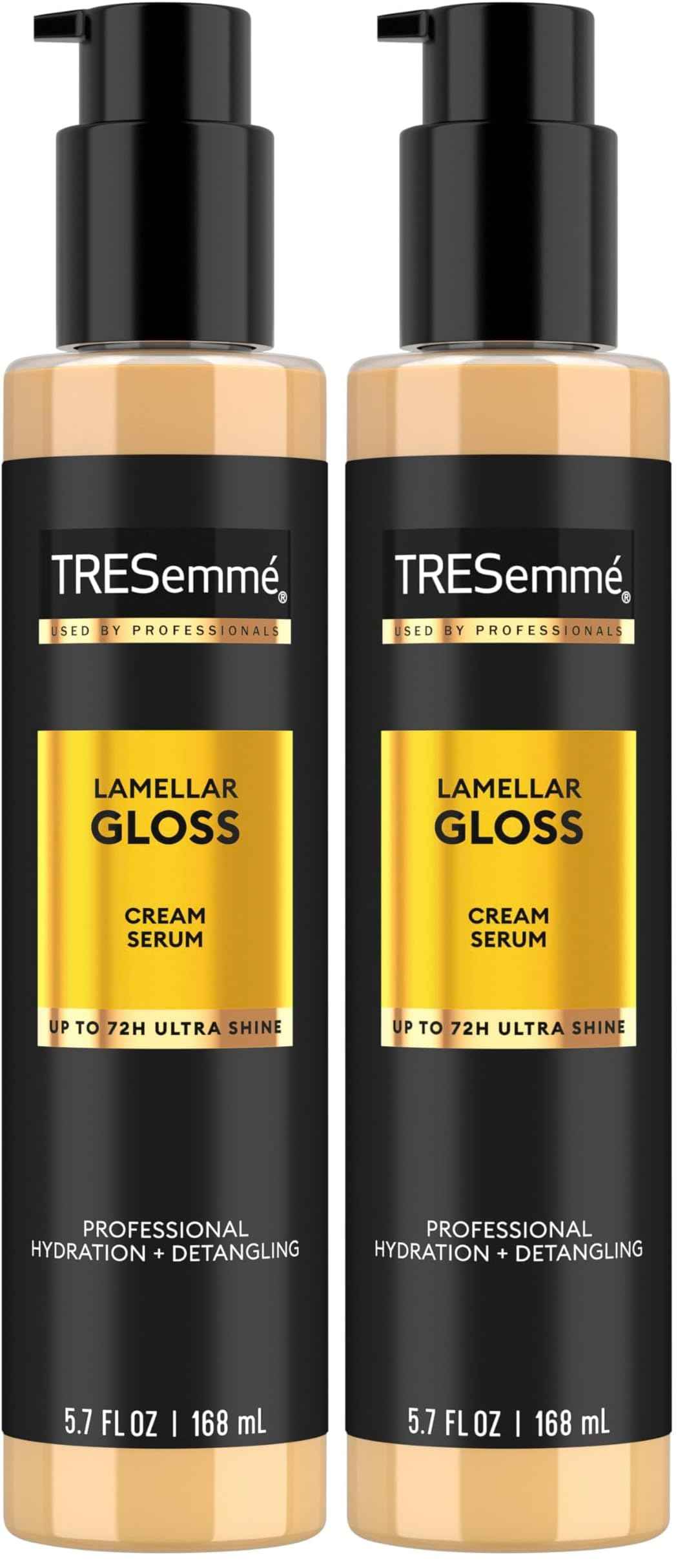 TRESemmé Hydrating & Detangling Cream Serum Lamellar Gloss Ultra Shine Up to 72H 5.7 Fl Oz | Hydrating, Detangling, Ultra Shine, Up to 72H