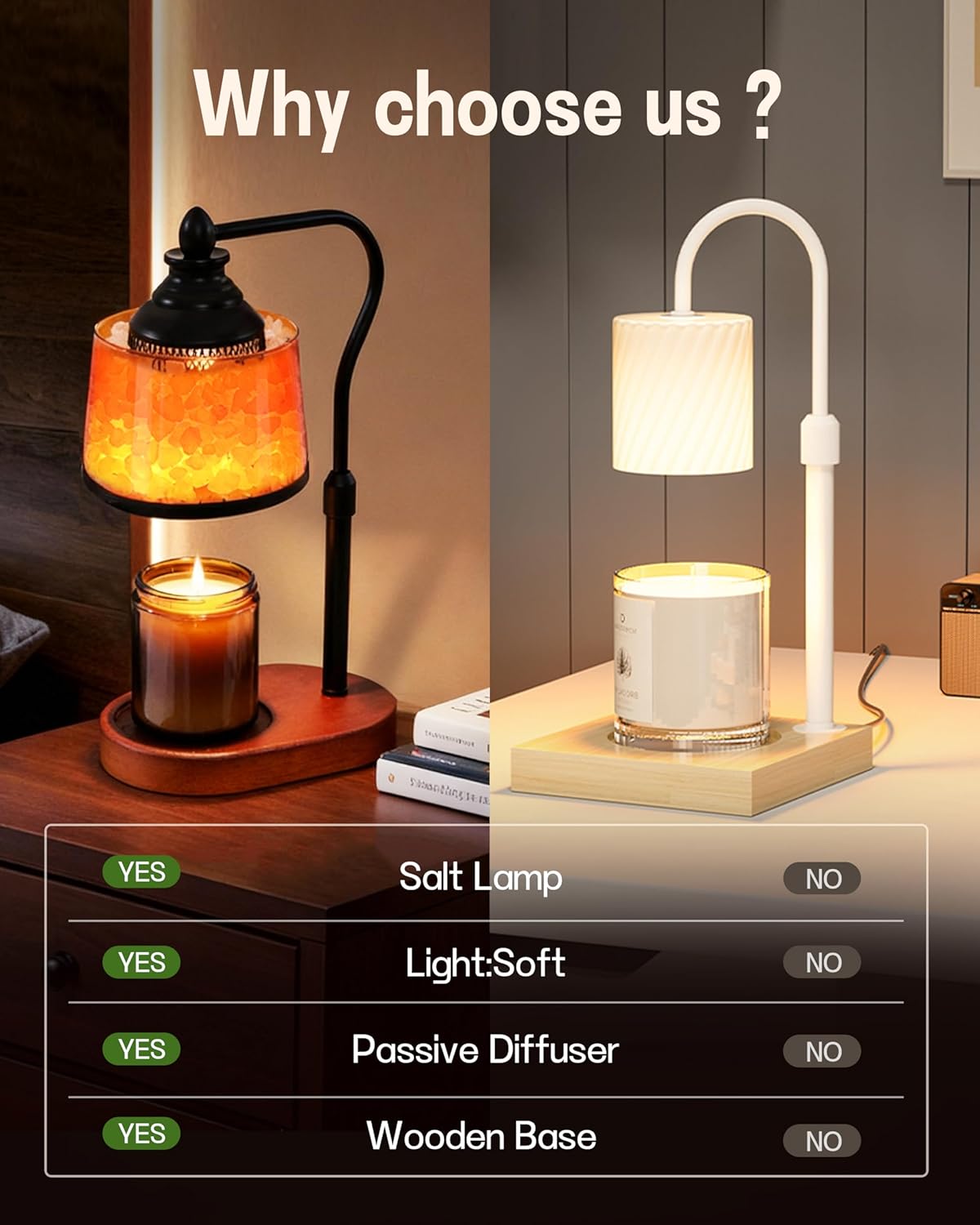3-in-1_Candle_Warmer_Lamp_with_Timer_Dimmable,_Himalayan_Salt_Lamp_&_Passive_Diffuser,_Gifts_for_Women,_House_Warming_Gifts_New_Home_Decor,_Wax_Melt_Warmer_for_Jar_Candles_(2_Bulbs)