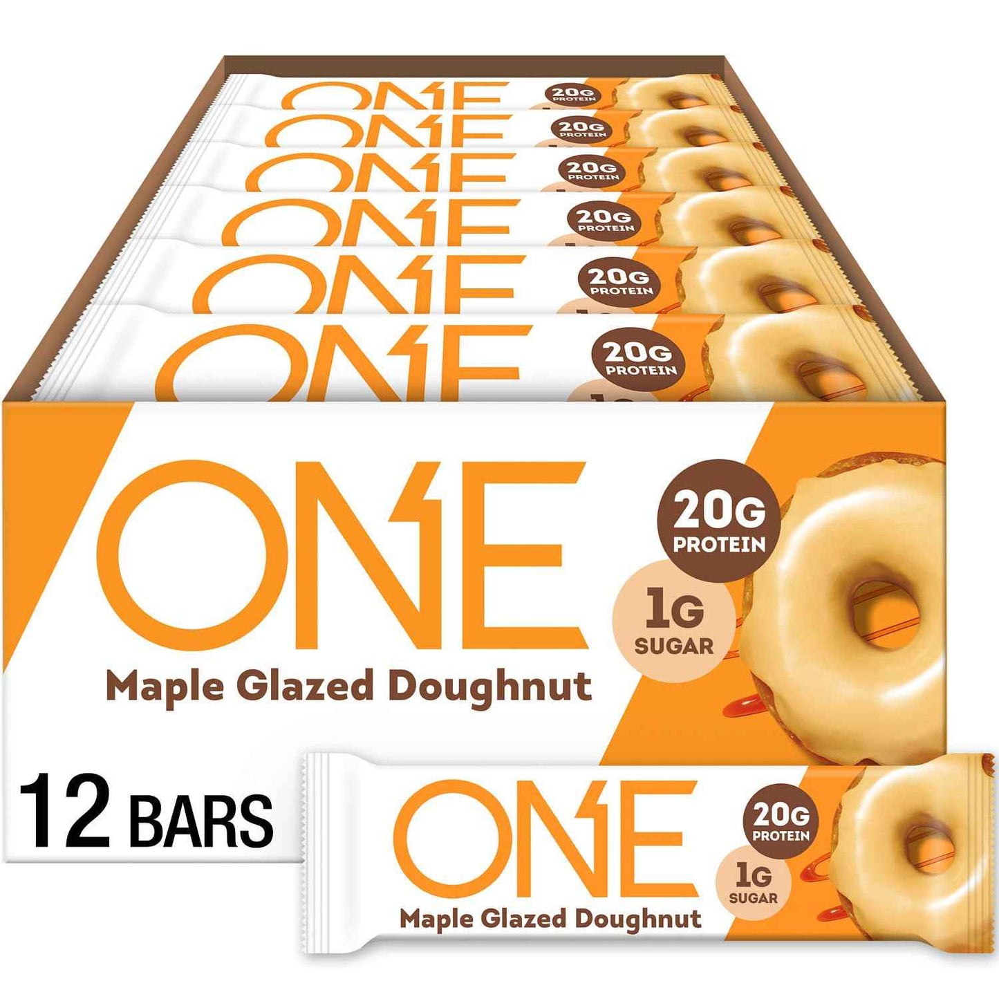 ONE Protein Bars, Gluten Free with 20g Protein and 1g Sugar, Pantry Staples, 2.12 oz