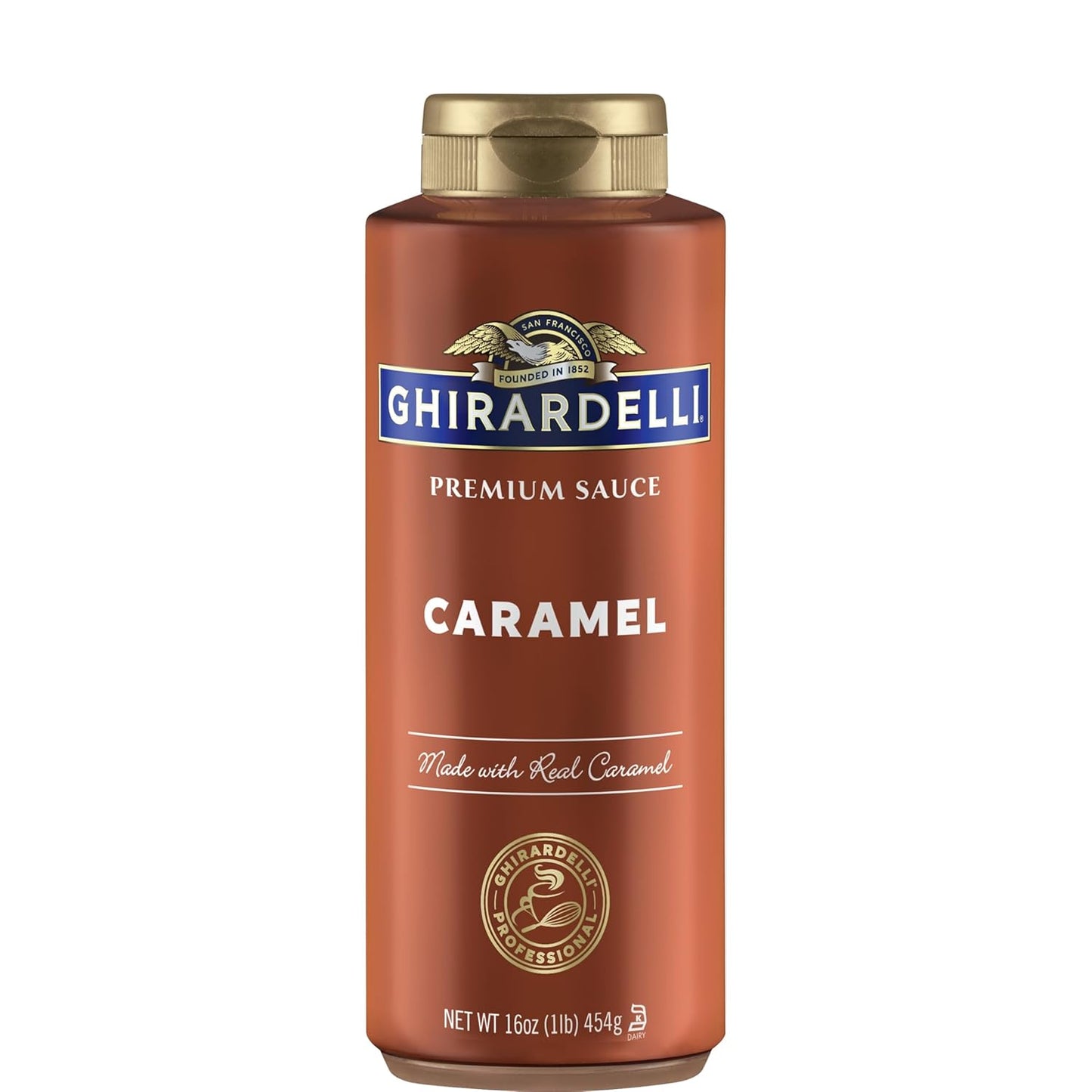 Ghirardelli White Chocolate Flavored Sauce Squeeze Bottle, 16 oz Creamy Sweet