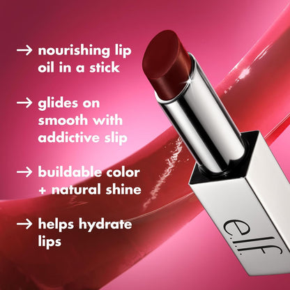 e.l.f._Glow_Reviver_Slipstick,_Tinted_Lip_Oil_Stick,_Non-Sticky_&_Hydrating_For_A_Soft-Shine_Finish,_Vegan_&_Cruelty-Free,_Pink-Me_Energy