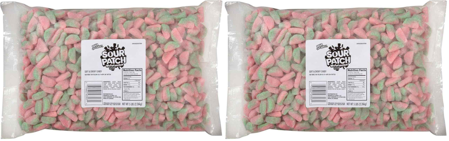 SOUR PATCH KIDS Watermelon Soft & Chewy Candy, 80 oz Bag