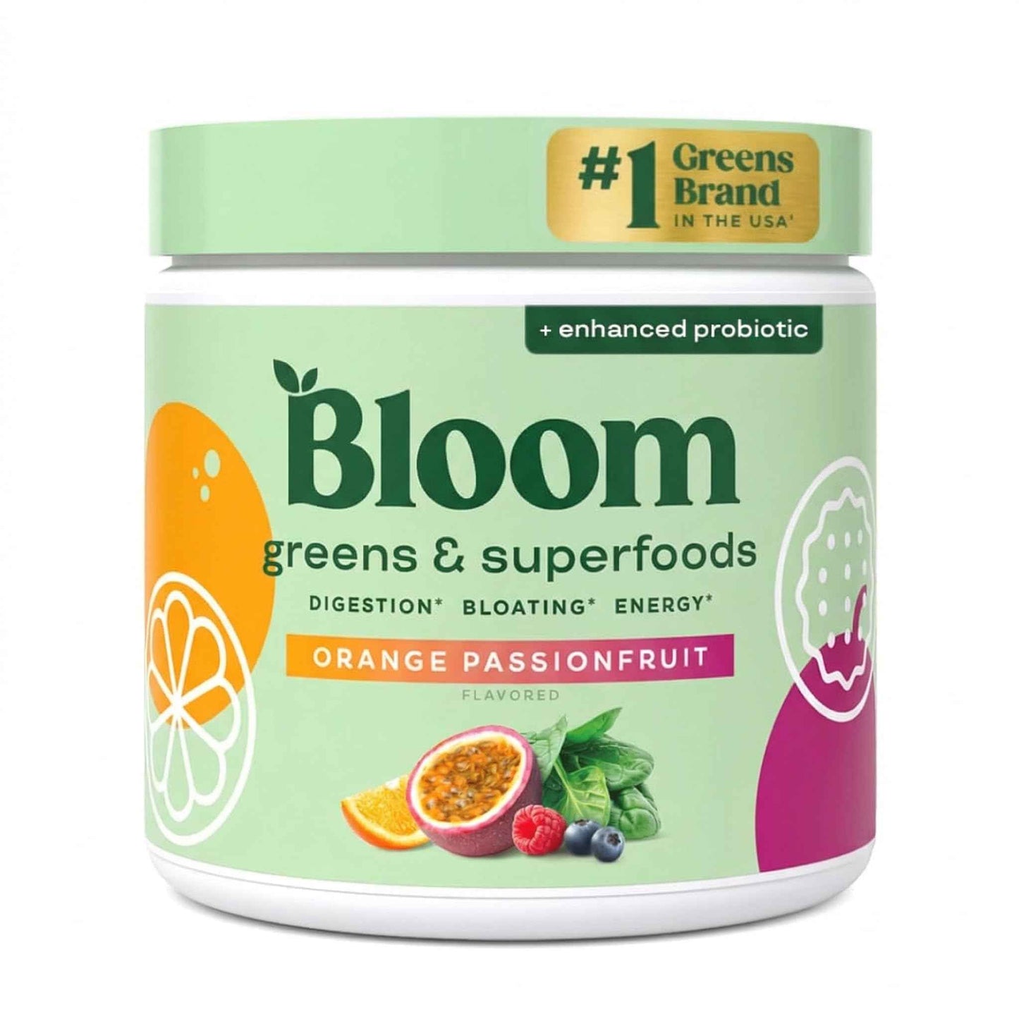 Bloom Nutrition Superfood Greens Powder, Digestive Enzymes with Probiotics and Prebiotics, Gut Health, Bloating Relief for Women, Chlorella, Green Juice Mix with Beet Root Powder
