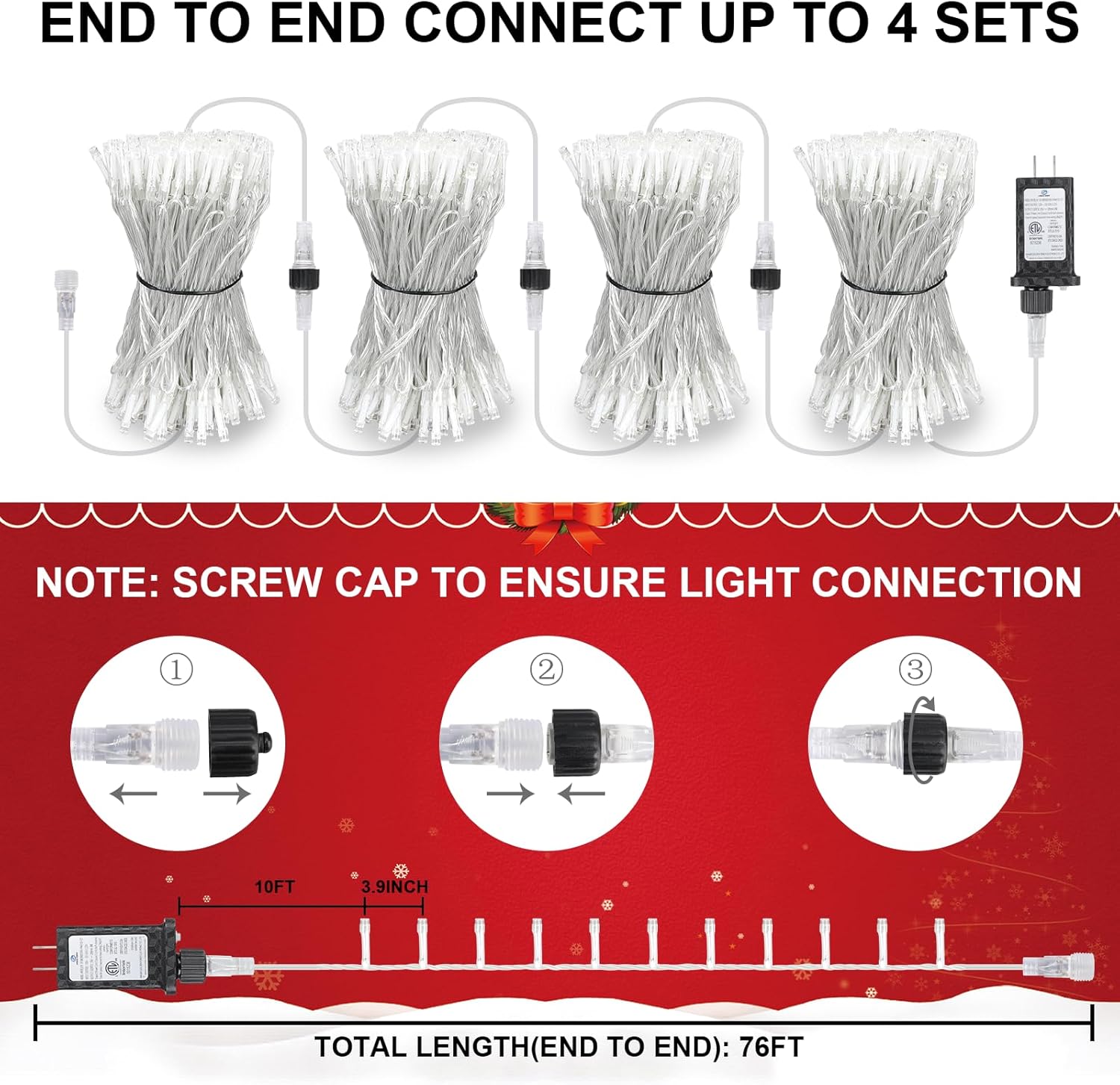 70FT_200LED_Christmas_String_Lights_Plug_in,_Outdoor_Indoor_Connectable_Twinkle_Fairy_Lights_with_Timer_and_8_Modes,_Christmas_Tree_Lights_for_Garden_Party_Wedding_Christmas_Decoration,_Warm_White