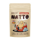 JAYUSS Japanese Natto Freeze Dried Natto Beans 4 Oz, Non-GMO Fermented Soybean, 0 Additives, Simply Rehydrate for Fresh Natto or Ready to Eat Snack, Topping, Made in Japan 114g