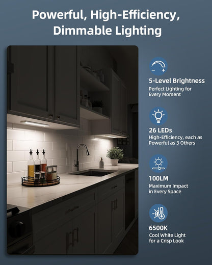 10inch/12_inch_Under_Cabinet_Lights,_Motion_Sensor_Light_Indoor,_Wireless_Closet_Lights,_1800mAh_Rechargeable_Battery,_Magnetic,_5_Levels_Dimmable,_Under_Counter_Lights_for_Kitchen,_Bathroom_(2_Pack)