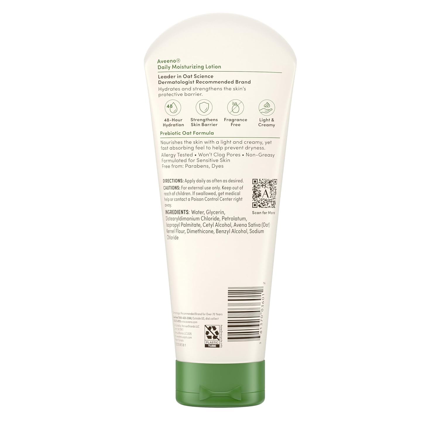 Aveeno_Daily_Moisturizing_Body_Lotion,_Body_Lotion_for_Dry_Skin_with_Prebiotic_Oat,_Paraben_Free,_Fragrance_Free,_Non-Greasy,_Non-Comedogenic_Moisturizer,_8_FL_OZ