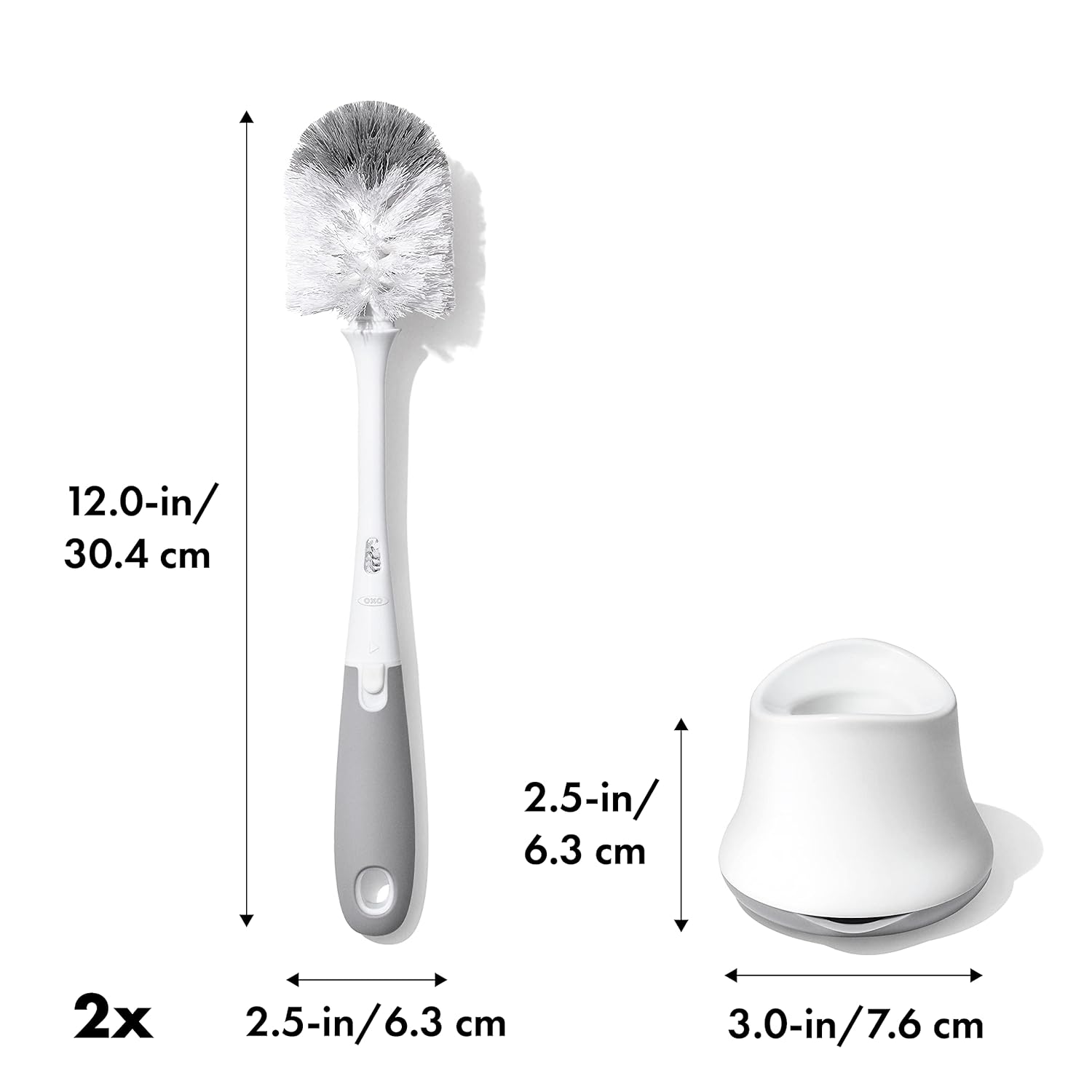 OXO_Tot_Bottle_Brush_with_Nipple_Cleaner_and_Stand_–_Gray,_2-Pack