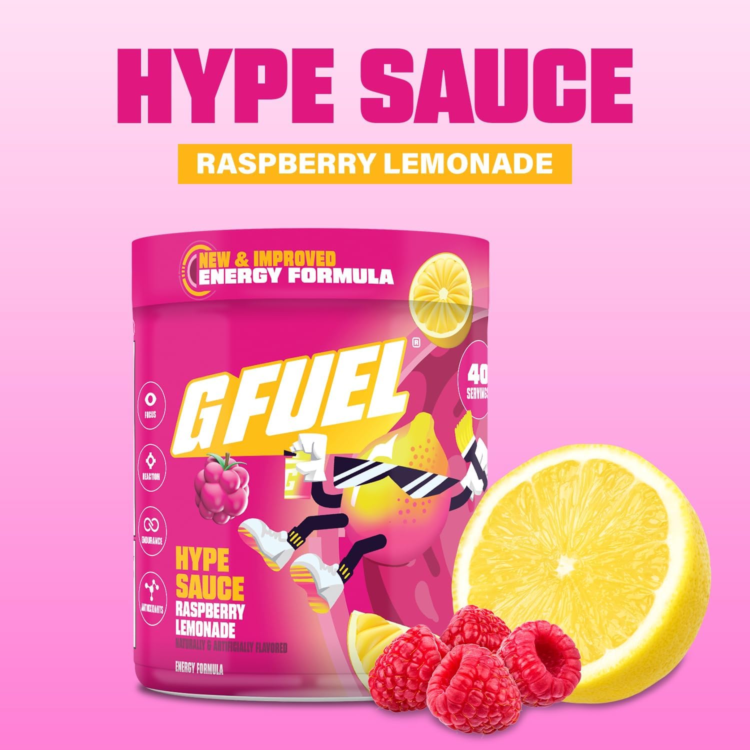 G_Fuel_Hype_Sauce_2.0_Energy_Drink_Powder,_Pre_Workout_Caffeine_Mix_for_Gaming,_Sugar_Free_Focus_Amino,_Vitamin_+_Antioxidants,_8.7oz_(Raspberry_Lemonade,_40_Servings)