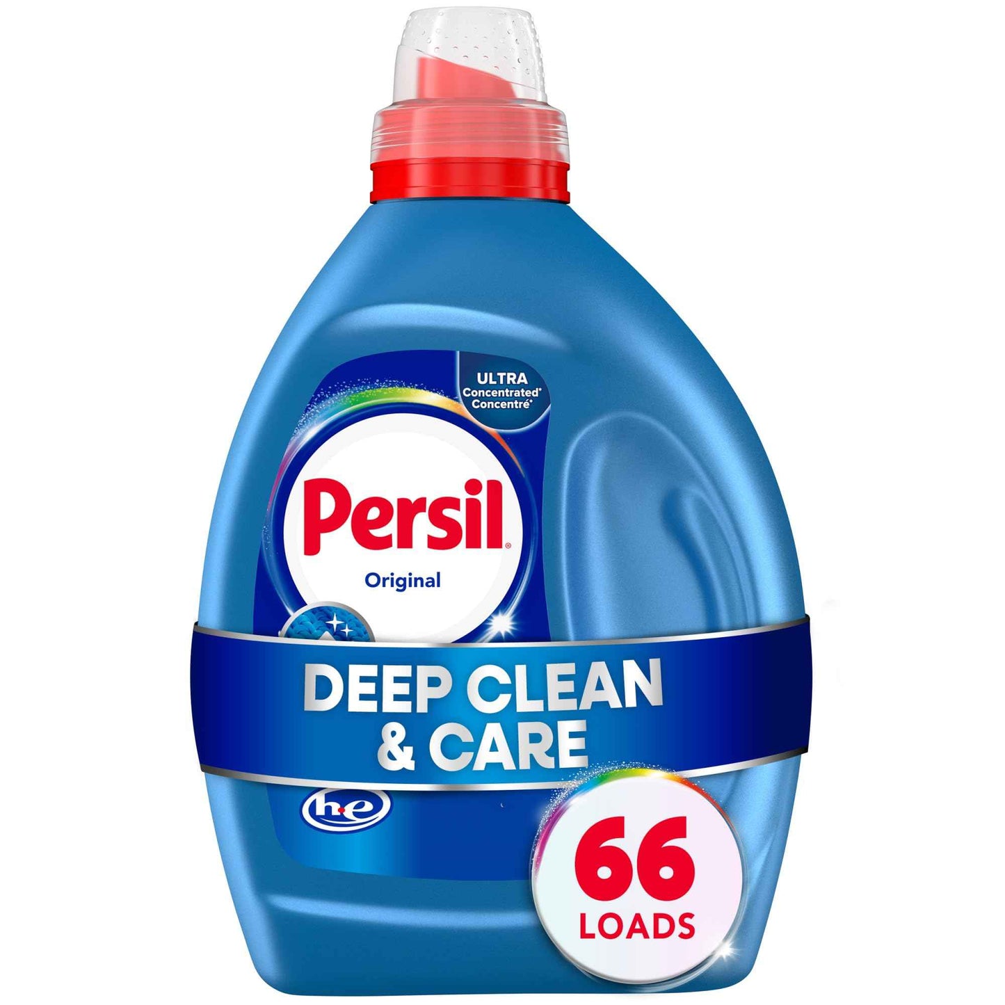 Persil Original Everyday Clean Liquid Laundry Detergent, Ultra Concentrated, Deep Clean & Care for Colors & Whites, Laundry Soap for All Water Temperatures, HE Safe