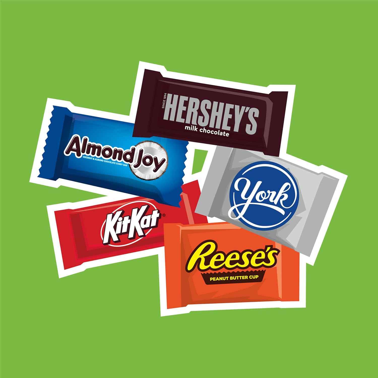HERSHEY'S Assorted Chocolate Flavored Candy Party Pack, 30.22 oz, 1.96 Pounds