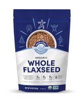 Manitoba Harvest Whole Organic Flaxseed, 5g Plant Based Protein and 9g Omegas 3 & 6 per 30g Serving - Perfect for Smoothies, Yogurt & Cereal - Non-GMO, Organic, Vegan, 10oz (Pack of 1)