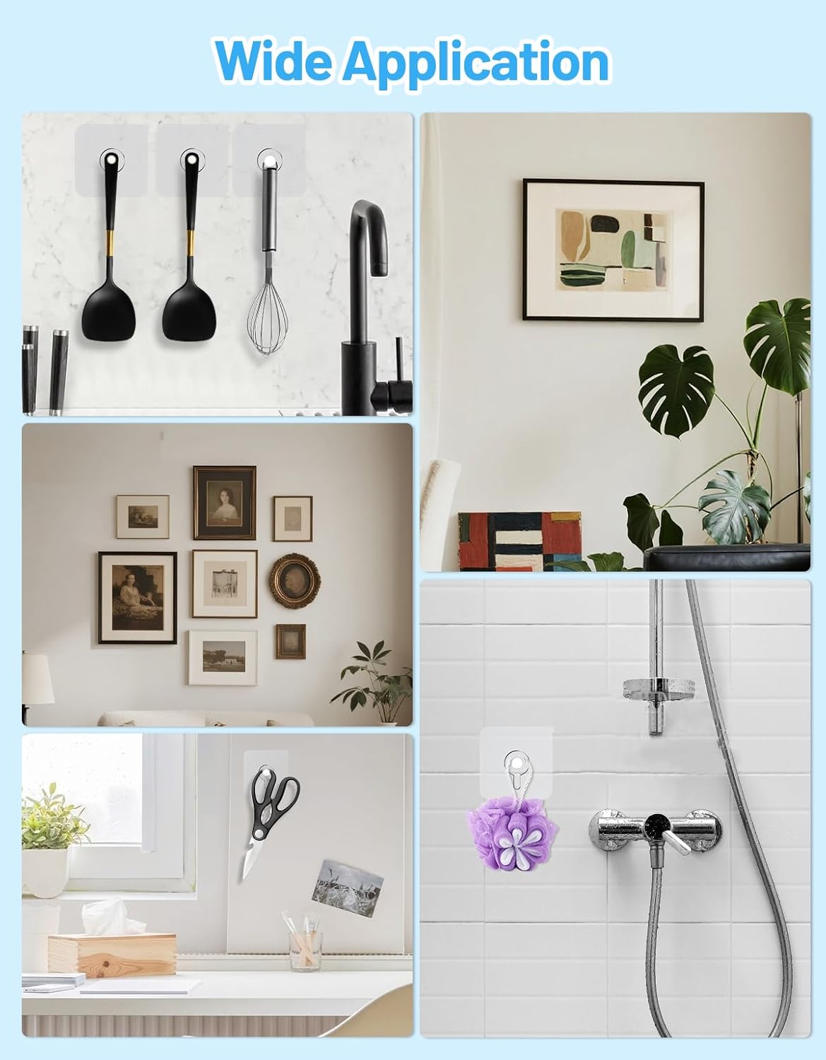 20_Pcs_Adhesive_Picture_Hooks,_20_Ibs_Load_Heavy_Duty_Self_Adhesive_Wall_Hooks_for_Hanging,_Waterproof_Picture_Hangers_Without_Nails_for_Bathroom_Kitchen,_Transparent_Sticky_Hooks_for_Frames