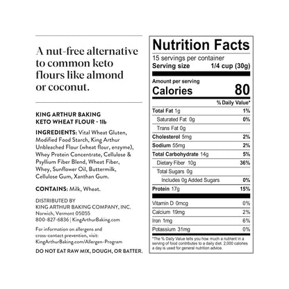 King_Arthur_Keto_Wheat_Baking_Flour:_1:1_All-Purpose_Flour_Substitute,_1_lb_(Pack_of_1)_-_Low-Carb_Baking_Solution_for_Bread_&_More,_Non-GMO,_Resealable_Bag_-_Perfect_for_Keto_Diet_&_Reduced_Carb_Intake