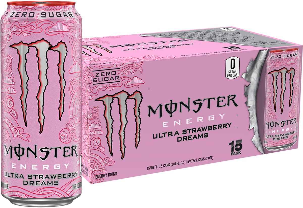 Monster Energy Ultra Variety Pack, PKZSD, Sugar Free Energy Drink, 16 Ounce | Pack of 15