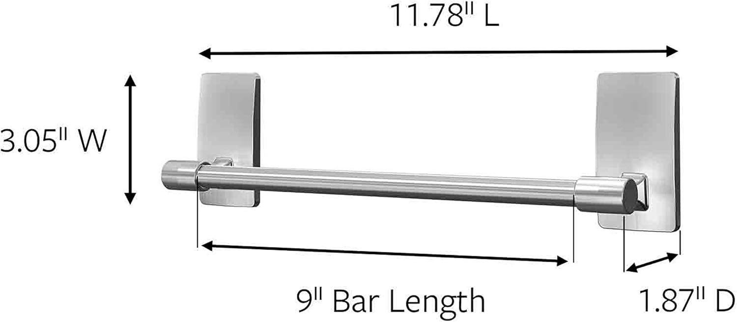 Command_Hand_Towel_Bar_Satin_Nickel_with_4_Water_Resistant_Command_Strips,_9"_Hand_Towel_Holder,_Holds_up_to_3_lb,_Great_for_Bathroom_Decor_on_The_Wall,_Inside_The_Cabinet,_or_in_The_Shower