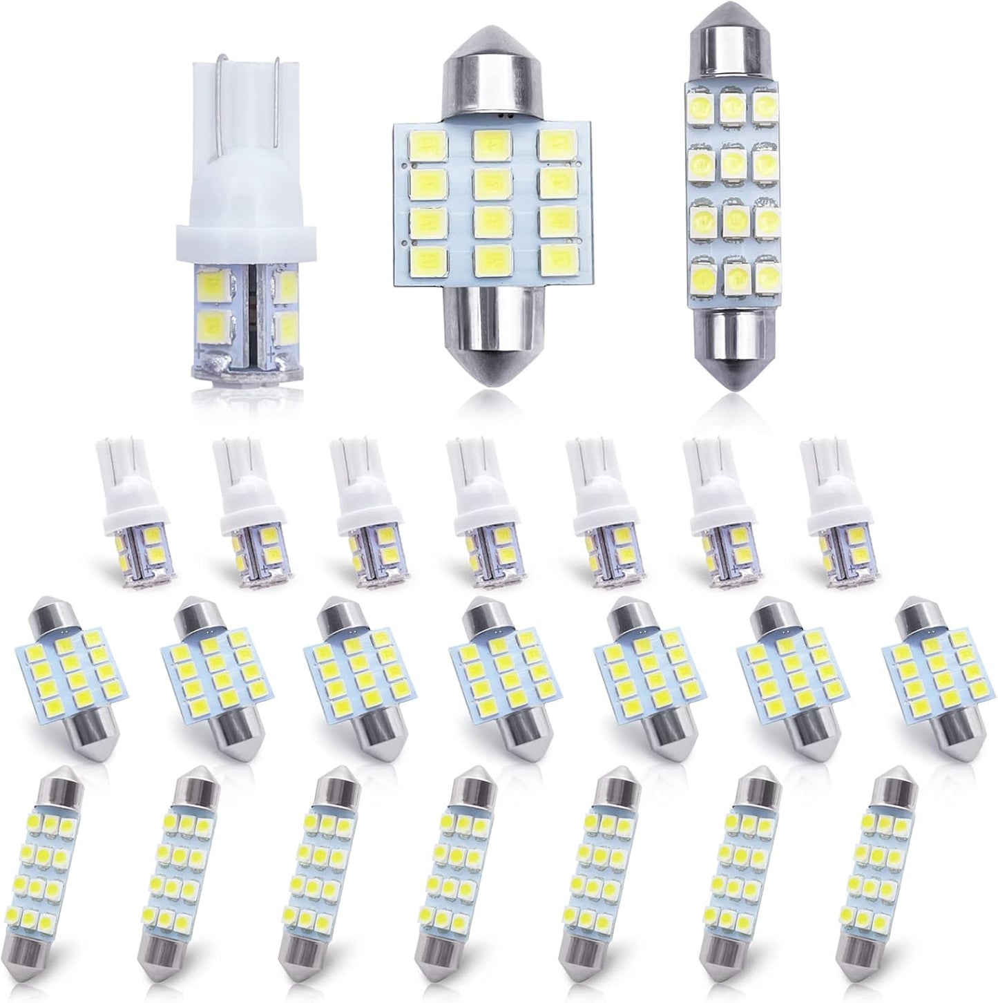 Car_Led_Bulb,_Led_Combination_Set_of_24_Sets,_Used_for_Car_Interior/Indoor_Map_Dome/_Trunk_/_License_Lights,_Etc._(White)