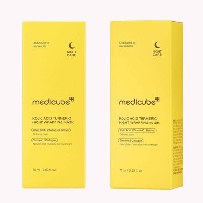 medicube Wrapping Mask, Vitamin C Overnight Peel Off Facial Mask | Brighten & Defends Against Skin Stress for a Clear, Glowing Complexion | Korean Skin Care, 2.53 fl.oz
