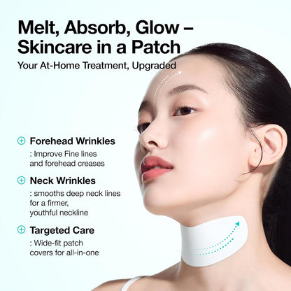 Anua_PDRN_Collagen_Melting_Patch_for_Neck,_Lifting_and_Firming,_Thin_Film_for_Neck_Fine_Lines_&_Forehead,_Plumping_Effect_with_Salmon_DNA,_Korean_Skincare,_0.02g_x_4EA,_Patch_Only