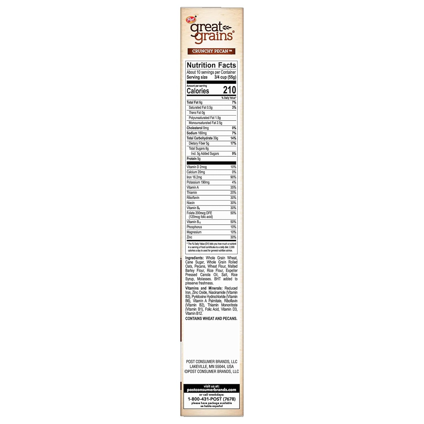 Great_Grains_Crunchy_Pecan_Breakfast_Cereal,_Non_GMO_Project_Verified,_Heart_Healthy,_Low_Saturated_Fat,_Whole_Grain_Cereal,_19_Ounce