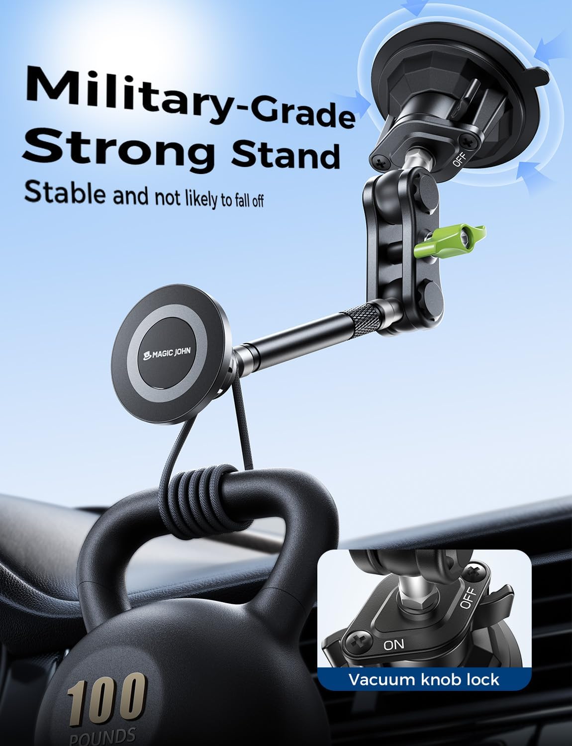 MAGIC_JOHN_Magnetic_Car_Phone_Holder_[Strong_Suction&Strong_Magnetic]_360°_Adjustable_Car_Phone_Mount_for_Windshield,_Ultra-Durable_Metal,_Suction_Cup_Car_Phone_Mount_for_iPhone_Samsung_All_Smartphone