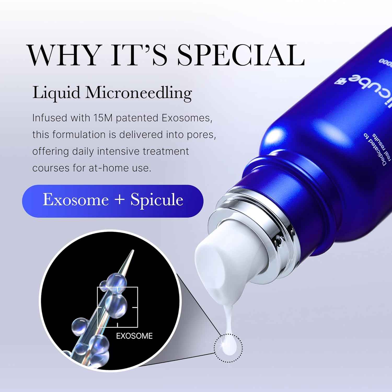 medicube Exosome Shot Spicule Facial Serum | Liquid Skin Booster Serum | Exosome, AHA+BHA+PHA | Pore Care, Dead Skin Cells, Skin Texture | Korean Skincare, 1.01 fl.oz