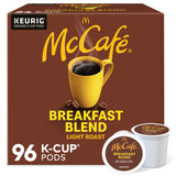 McCafe Breakfast Blend Coffee, Keurig Single Serve Keurig K-Cup Pods, Light Roast