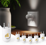 6 Pack Mini LED Night Light Plug in Wall - Dusk to Dawn Auto On/Off, 2700K Warm White (200 Lumen/20W Equivalent), 360° Adjustable Lighting for Bedroom, Bathroom, Stairs, Kids Room, Hallway