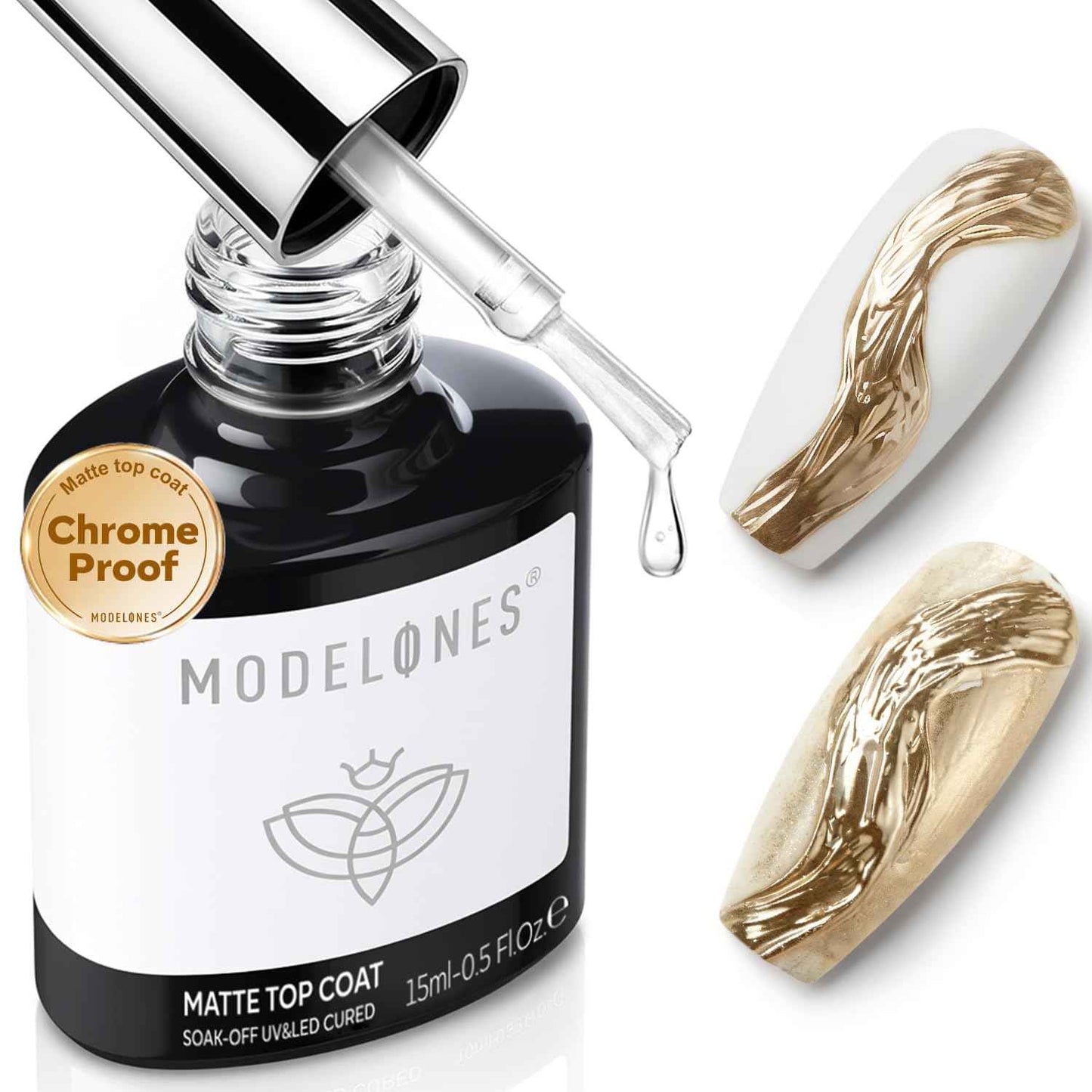 modelones Builder Nail Gel, 7-in-One Clear Builder for Nails, LED Lamp Cured Color Rubber Base Gel Polish Coat Strengthener Thickening Extension Rhinestone Glue in a Bottle for DIY Home Salon Gifts
