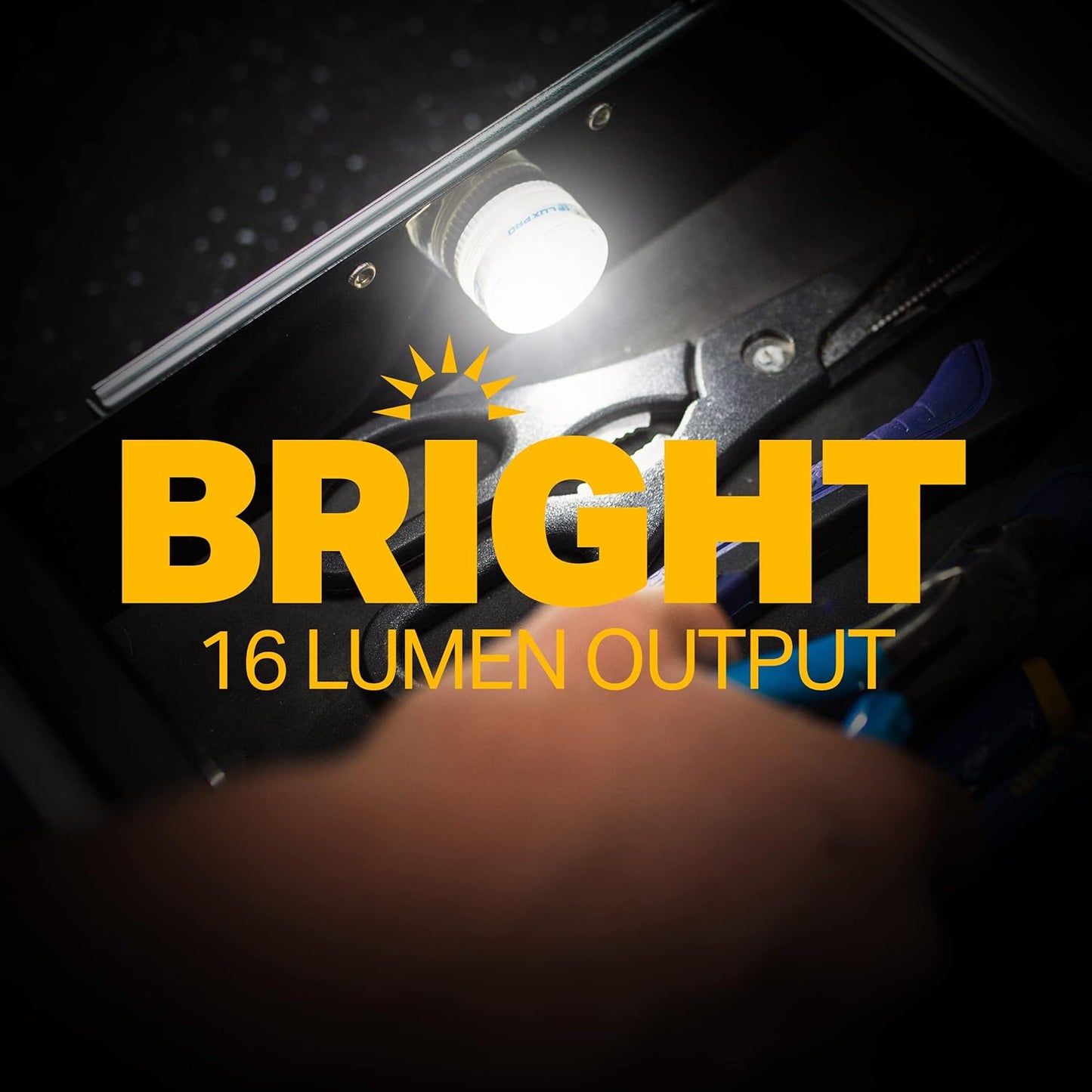 LUXPRO_Waterproof_Micro_LED_Puck_Lights_-_Adhesive_Lighting_Ideal_for_Under_Cabinets,_in_Tackle_Boxes,_or_On_Bookcases_-_Includes_Batteries_-_5_Pack