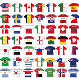 2026 World Cup Soccer Jersey Flag Bunting Banner 50 Pcs International Country String Flags Garland Merchandise for Sports Themed Parties Olympic Celebrations Decorations(Not among the top 48 teams）
