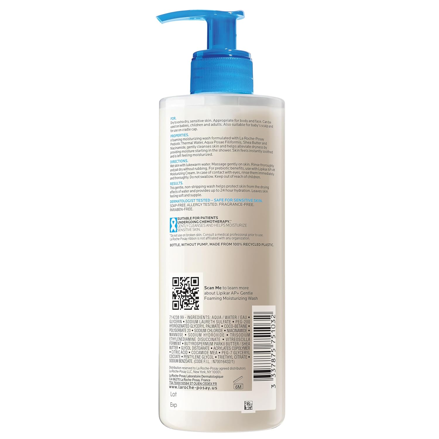 La_Roche-Posay_Lipikar_AP+_Gentle_Foaming_Moisturizing_Wash,_Shea_Butter_+_Niacinamide_+_Glycerin,_Moisturizing_Body_Wash_For_Dry_Skin,_National_Eczema_Association_Accepted,_Dermatologist_Tested​