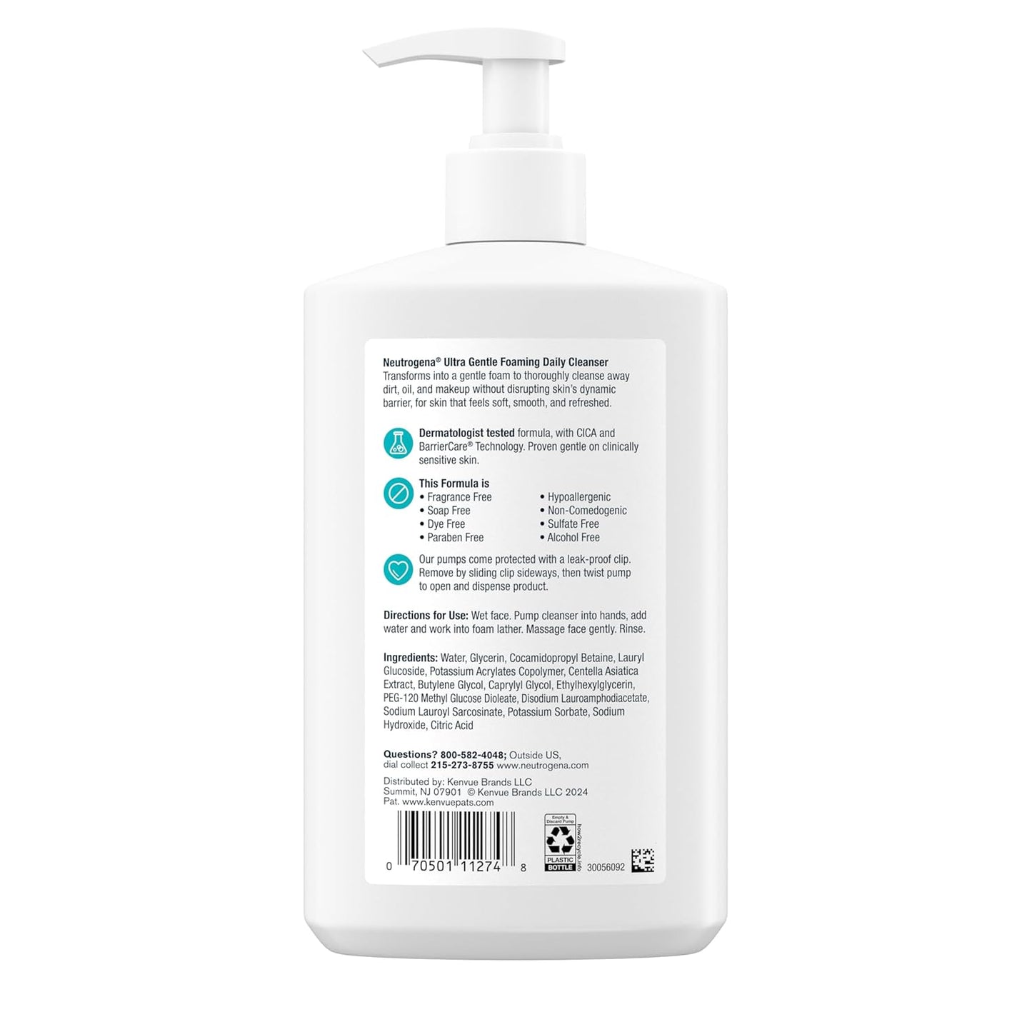 Neutrogena_Ultra_Gentle_Foaming_Facial_Cleanser,_Fragrance_Free_Hydrating_Face_Wash_for_Sensitive_Skin,_Daily_Non_Over_Drying_Makeup_Remover,_Hypoallergenic,_Soap_&_Dye_Free,_Non-Comedogenic,_16_Fl_Oz