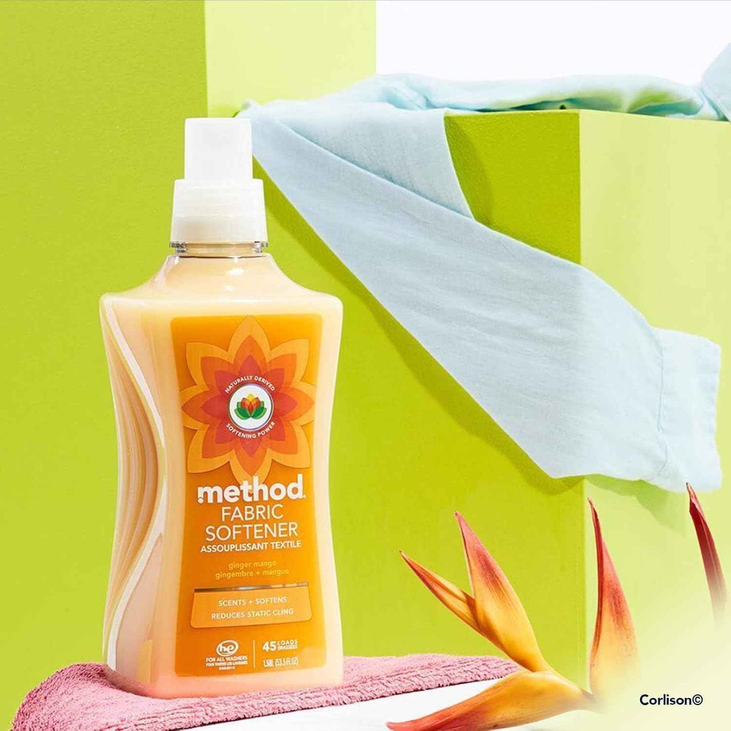 Method Fabric Softener; 53.5 Ounces; 45 Loads
