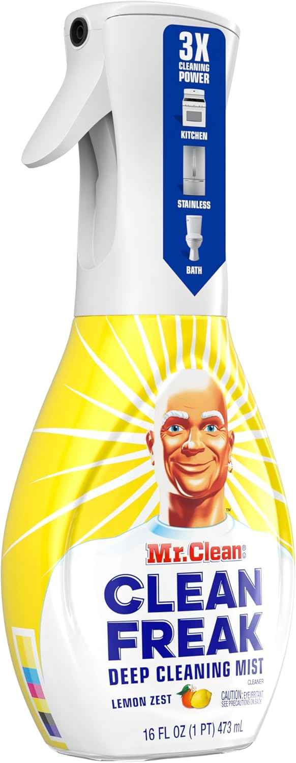 Mr. Clean Clean Freak Multi Surface Cleaning Spray, Deep Cleaning Mist Starter Kit and Refill Bundlea