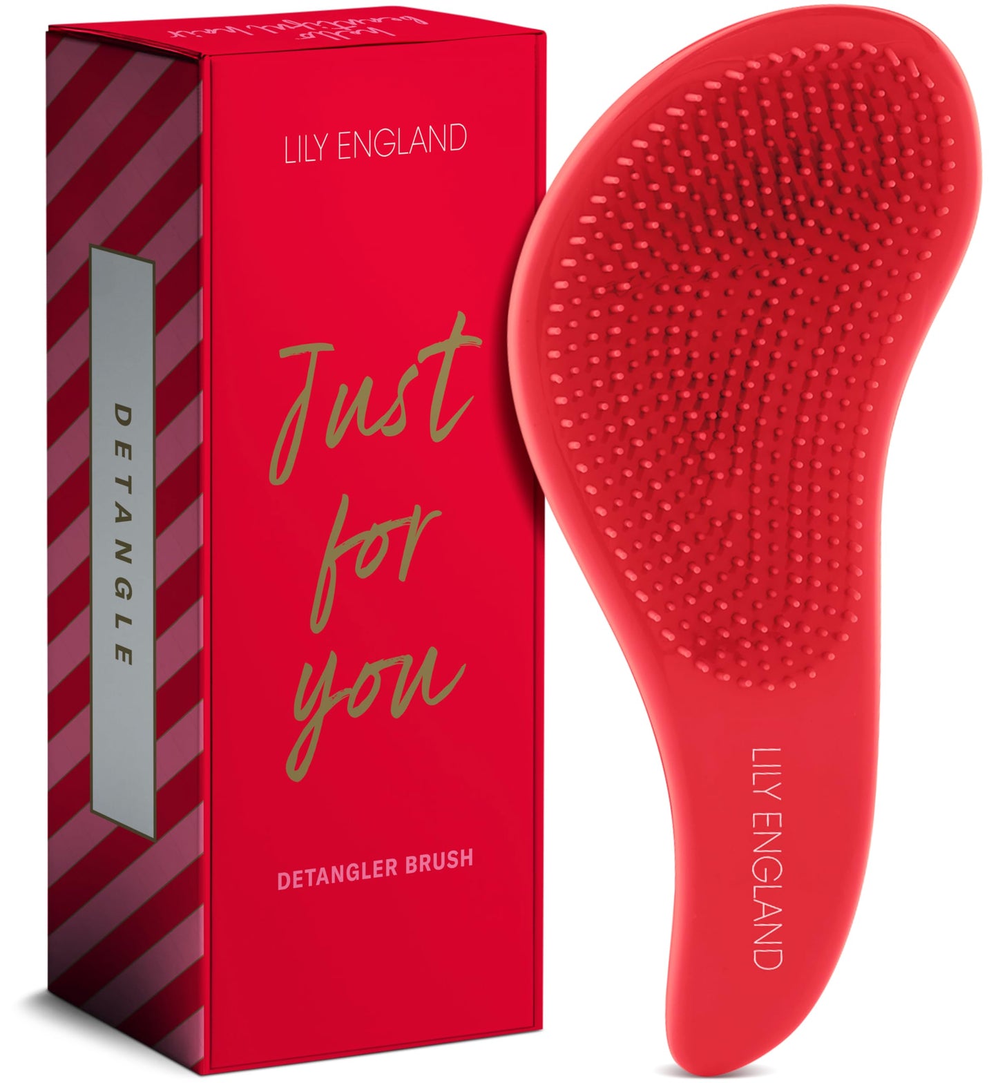 Detangling Brush - Red Glitter