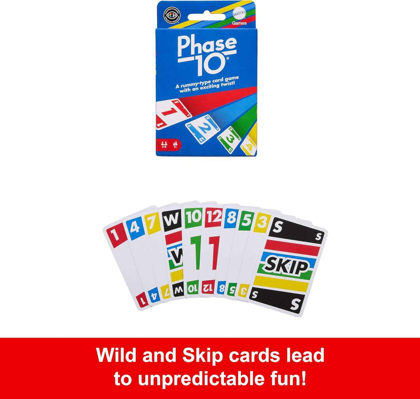Mattel Games Card Game with 108 Cards, Makes a Great Gift for Kids, Family or Adult Game Night, Ages 7 Years and Older