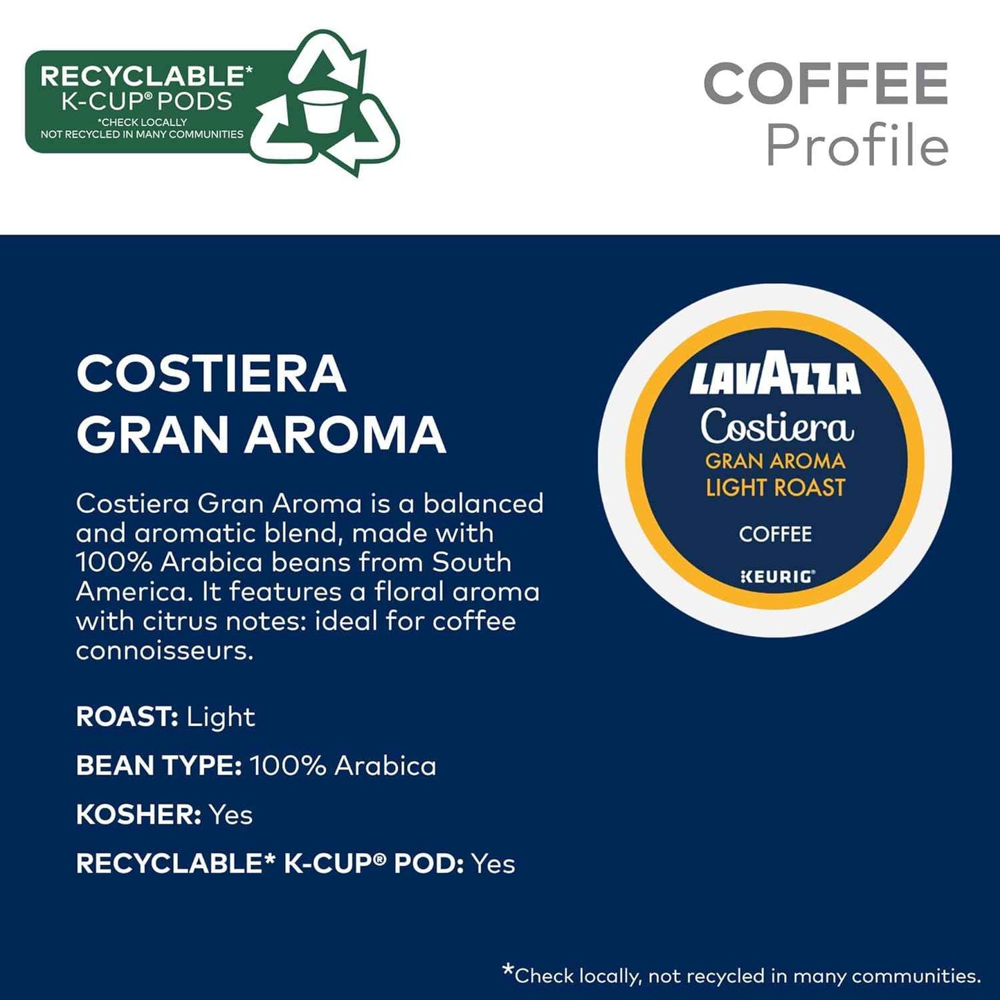Lavazza Favorites Collection, Single Serve Keurig® K-Cup® Pods, Light and Medium Roast Coffees